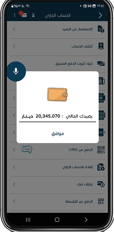 الاستفسار عن الرصيد خطوة 4