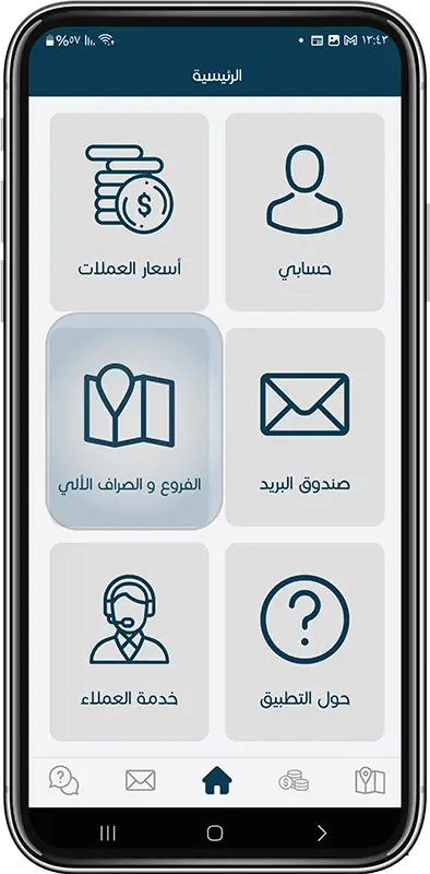 الفروع والصراف الآلي خطوة 1